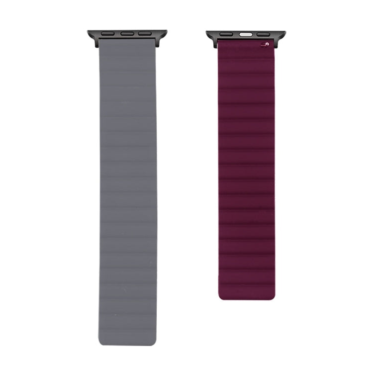 Silicone Magnetic Replacement Strap Watchband, For Apple Watch Series 7 41mm / & 6 & SE & 5 & 4 40mm, For Apple Watch Series 7 45mm / & 6 & SE & 5 & 4 44mm