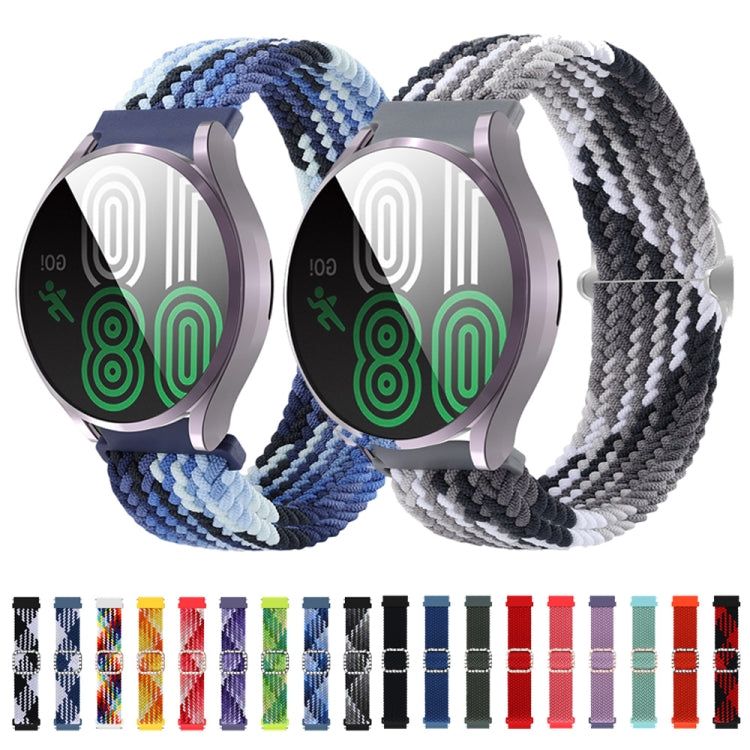 Universal Adjustable Braided Elastic Diamond Buckle Replacement Strap Watchband, For Garmin Venu/Vivoactive 3 20mm, For Garmin Venu 2/Samsung Gear S3 22mm