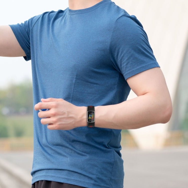 Two-color Silicone Replacement Strap Watchband, For Fitbit Charge 5