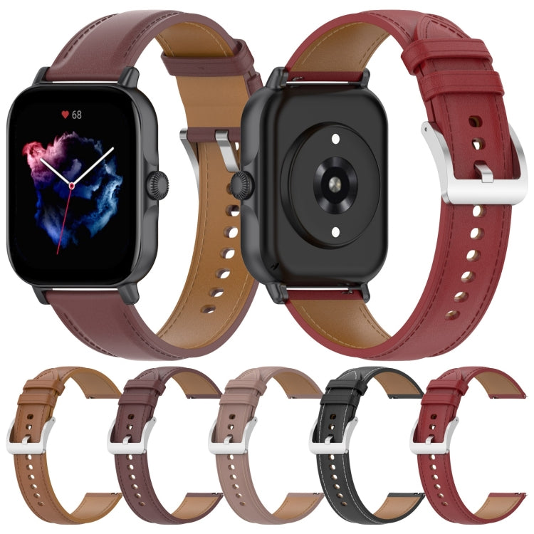 20mm Universal Genuine Leather Watchband