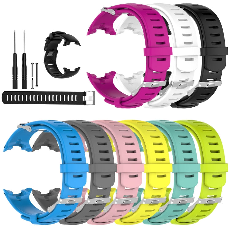 Diving Watch Silicone Watch Band with Extension Strap, For Sunnto D4 / D4i Novo