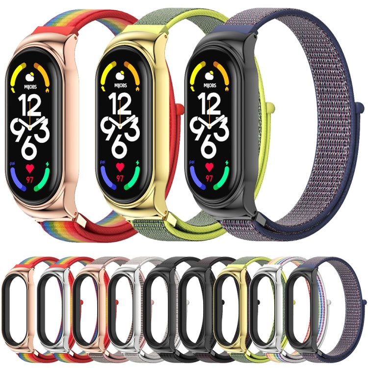 MIJOBS CS Stainless Steel Case Nylon Watch Band, CS