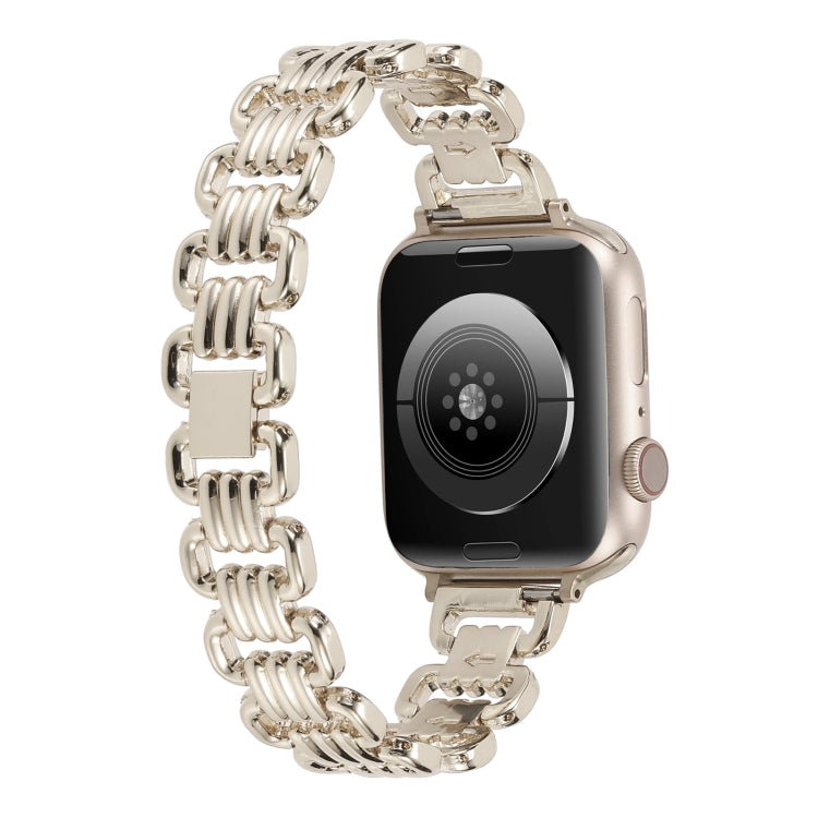 U-chain Metal Watch Band, For Apple Watch Ultra 49mm / Series 8&7 45mm / SE 2&6&SE&5&4 44mm / 3&2&1 42mm, For Apple Watch Series 8&7 41mm / SE 2&6&SE&5&4 40mm / 3&2&1 38mm