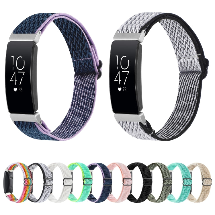 Buckle Wave Braided Nylon Watch Band, For Fitbit Inspire 2, For Fitbit Inspire, For Fitbit Charge 5