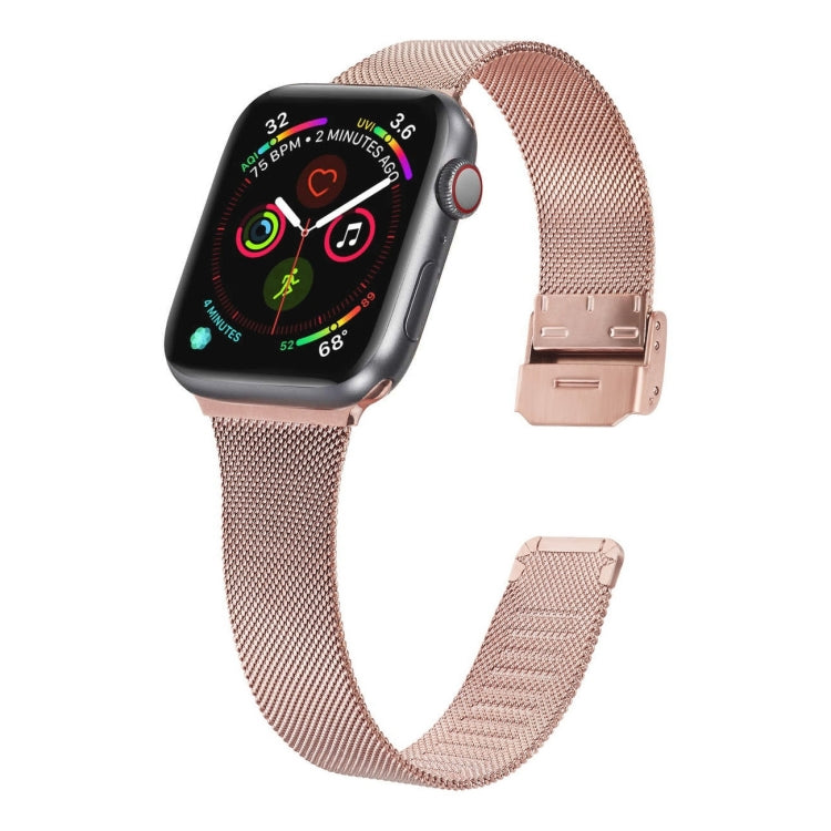 Milanese Stainless Steel Watchband, For Apple Watch Ultra 49mm / Series 8&7 45mm / SE 2&6&SE&5&4 44mm / 3&2&1 42mm, For Apple Watch Series 8&7 41mm / SE 2&6&SE&5&4 40mm / 3&2&1 38mm, For Apple Watch Series 7 45mm / 6 & SE & 5 & 4 44mm / 3 & 2 & 1 42mm