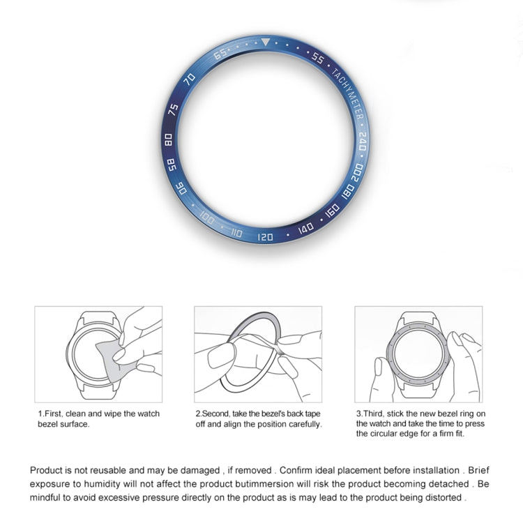 E Style Smart Watch Steel Ring Protective Frame, For Samsung Galaxy Watch6 Classic 47mm, For Samsung Galaxy Watch6 Classic 43mm