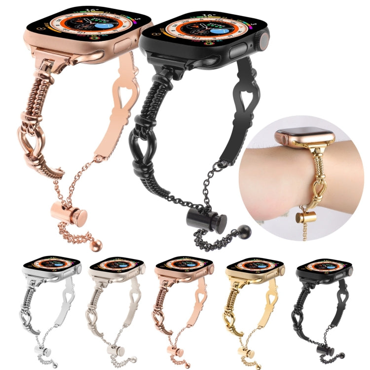 Twist Metal Bracelet Chain Watch Band, For Apple Watch SE 2022 44mm, For Apple Watch Series 7 41mm, For Apple Watch Series 7 45mm