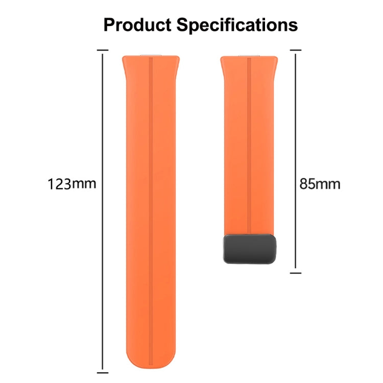 Magnetic Folding Black Buckle Silicone Watch Band, For Huawei Watch Fit3