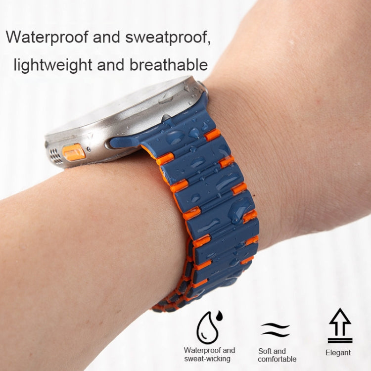 Two-color Magnetic Silicone Watch Band, For Apple Watch Series 3 38mm, For Apple Watch Series 3 42mm