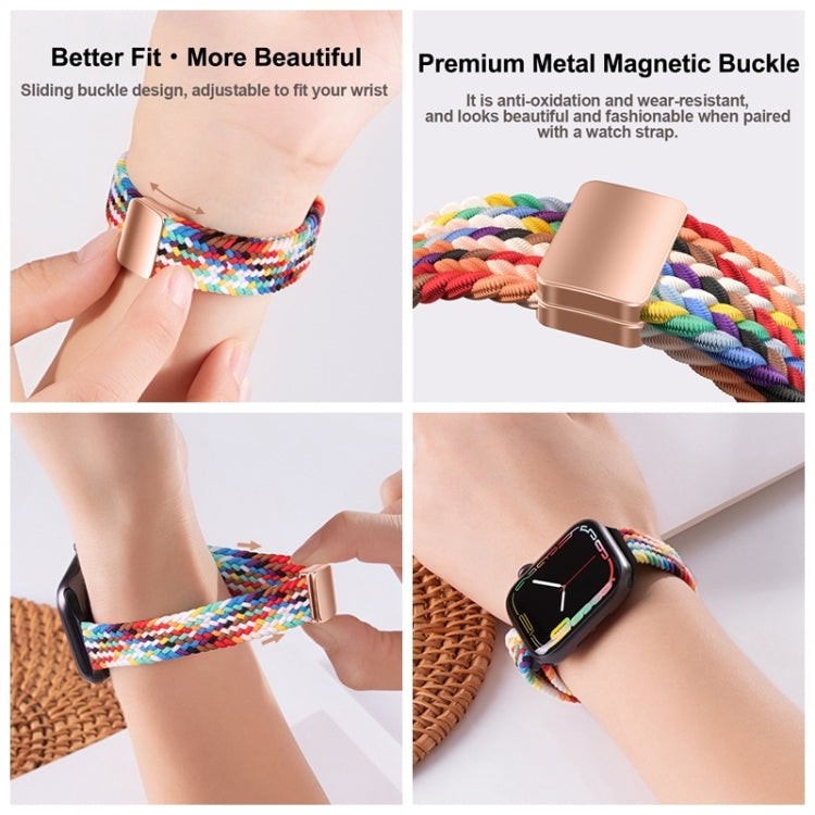Slim Magnetic Buckle Nylon Braided Watch Band, For Apple Watch Series 5 44mm, For Apple Watch Series 5 40mm