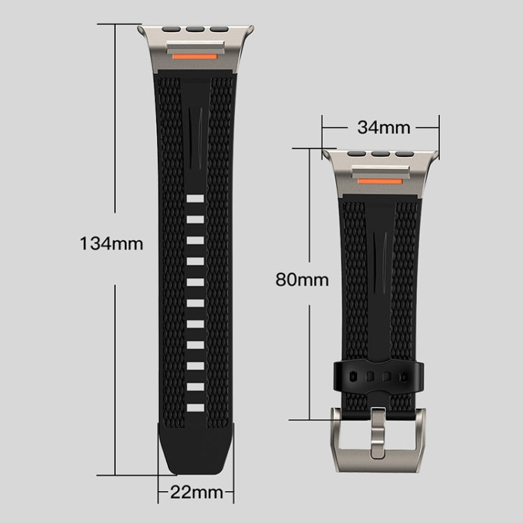 Trailblazer Woven Texture Silicone Watch Band, For Apple Watch 46mm / 49mm / 45mm / 44mm, For Apple Watch 42mm / 41mm / 40mm / 38mm