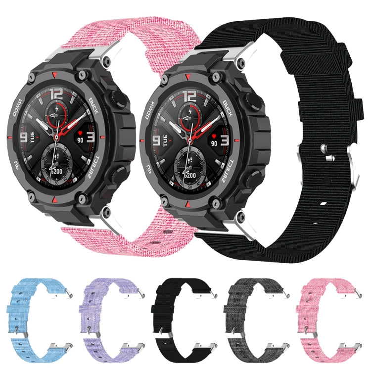 Nylon Canvas Replacement Strap with Utility Knife, For Huami Amazfit Ares A1908, For Huami Amazfit T-Rex A1918