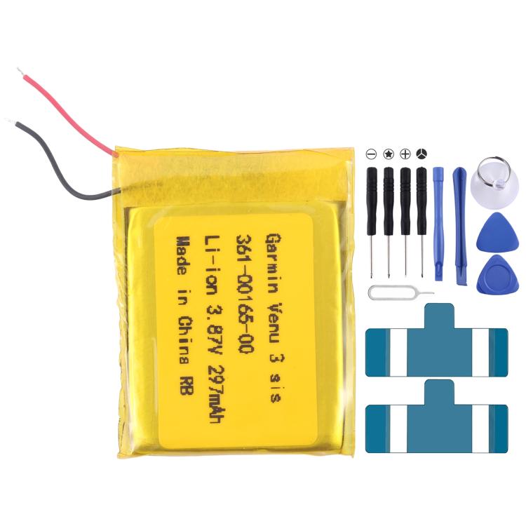Battery Replacement, For Garmin venu 2S 361-00137-10 225mAh, For Garmin Approach S60 361-00097-00 300mAh, For Garmin Fenix 6X / 6X Pro 361-00126-00 455mAh, For Garmin Fenix 5X / 5X Plus 361-00098-00 500mAh, For Garmin Fenix 5S / 5S Plus 361-00096-00 28...