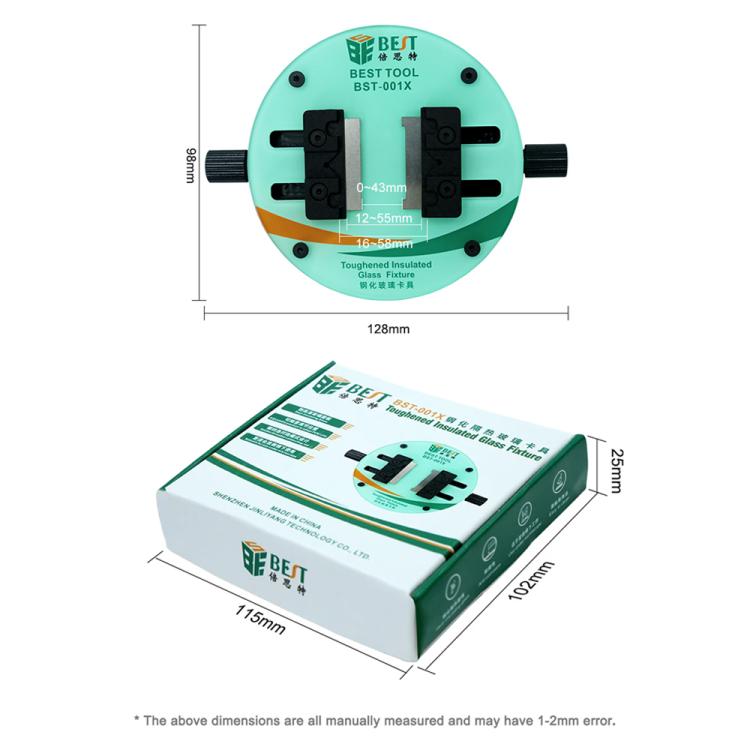 BEST BST-001X Ring-Shaped Toughened Heat Insulated Motherboard Repair Glass Fixture, BEST BST-001X