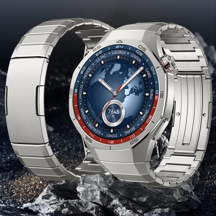Arc One-beads Button Side-detachable Buckle Titanium Watch Band, For Huawei Watch GT 6 Pro