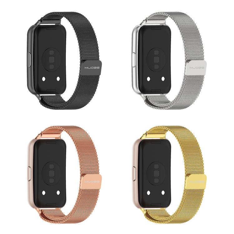 MIJOBS Milanese Magnetic Stainless Steel Watch Band, For Huawei Band 11 / Band 11 Pro