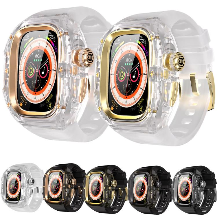 RedPepper CD Crystal Metal Case Integrated Steel Watch Band, For Apple Watch Ultra 3 / 2 / 1 49mm