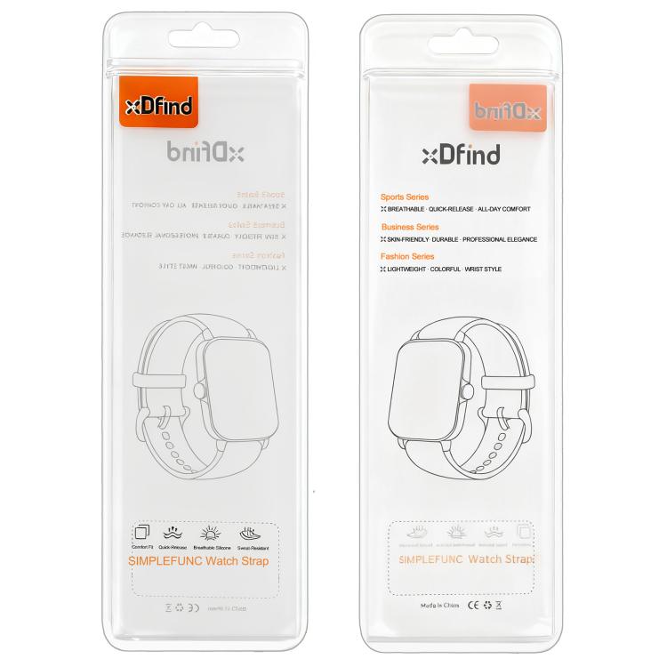 For Polar Loop xDfind Metal Square Buckle Feather Yarn Breathable Nylon Loop Watch Band, S Wrist Circumference 135–170 mm, L Wrist Circumference 170-235mm