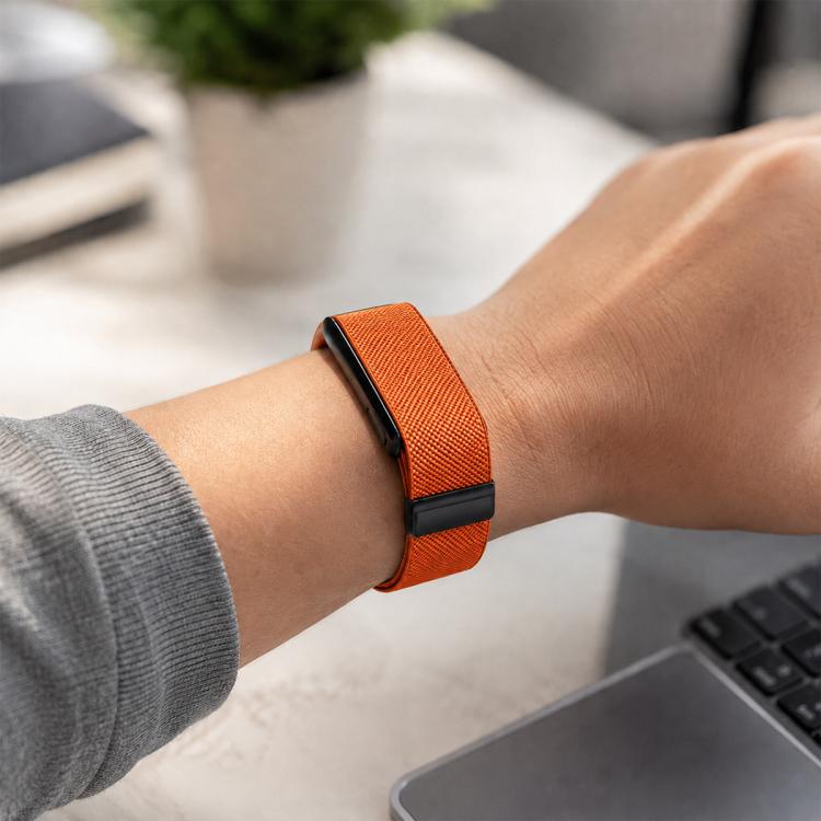 Metal Frame Integrated Magnetic Clasp Nylon Watch Band, For WHOOP 5.0 Regular