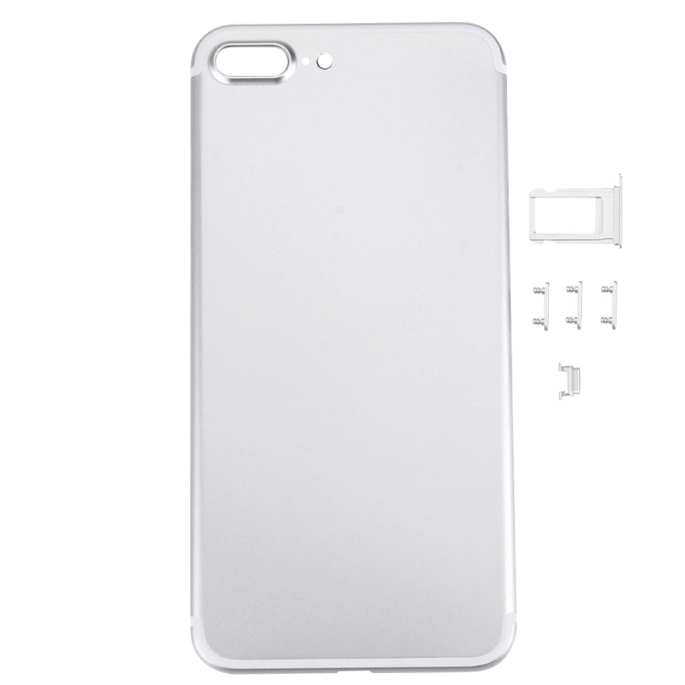 5 in 1 for iPhone 7 Plus (Back Cover + Card Tray + Volume Control Key + Power Button + Mute Switch Vibrator Key) Full Assembly Housing Cover, For iPhone 7 Plus, For iPhone 7P with Side keys