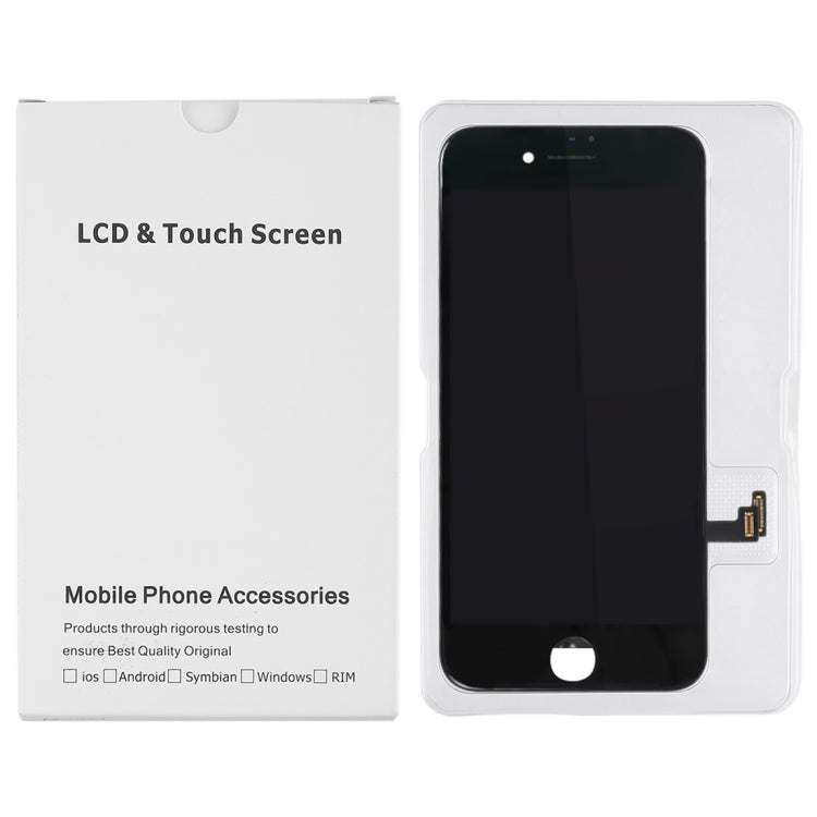 50 PCS Cardboard Packaging White Box for iPhone 8 Plus / 7 Plus LCD Screen, i8 Plus / i7 Plus Packaging Box