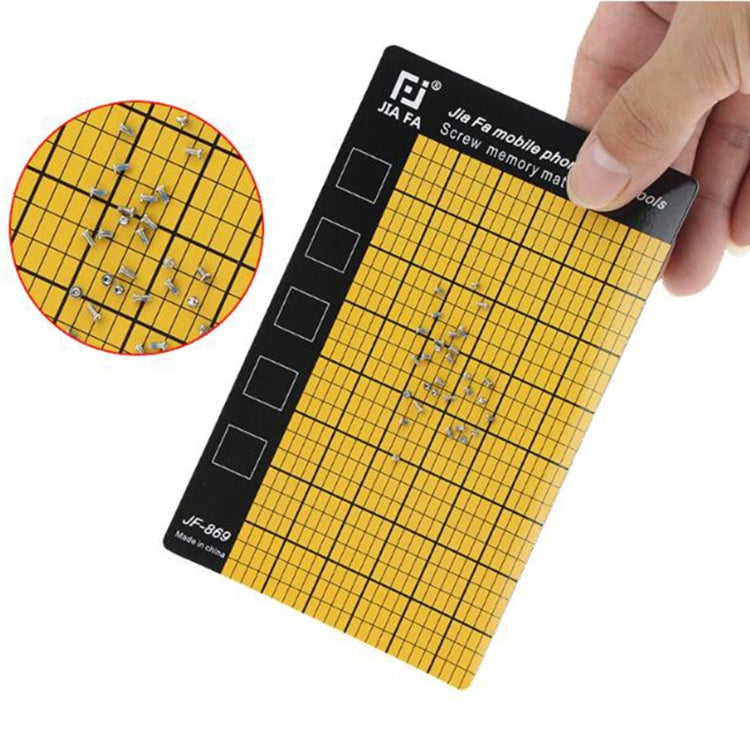 JF-869 Universal Magnetic Screws Mat for Phone Repair, Size: 14.5x9cm, JF-869