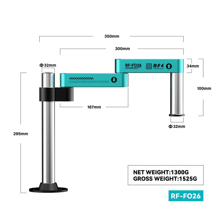 RF4 RF-FO26 360-Degree Rotating Lift Adjustable Microscope Swing Arm Stand, RF4 RF-FO26