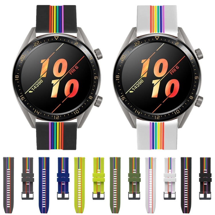 Rainbow Silicone Watchband, For Honor Watch Dream