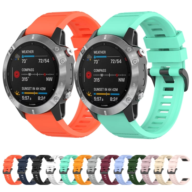 22mm Solid Color Silicone Quick Release Strap,, For Garmin Fenix 7 / EPIX