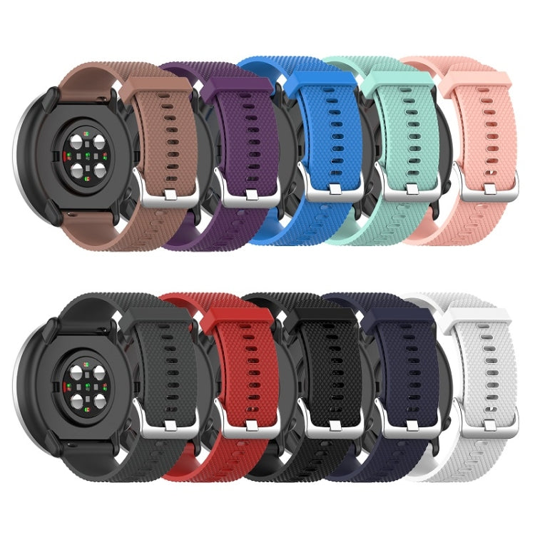 For POLAR Ignite Fashion Textured Silicone Replacement Watch Band, White, Black, Midnight Blue, Red, Grey, Pink, Teal, Blue, Purple, Brown