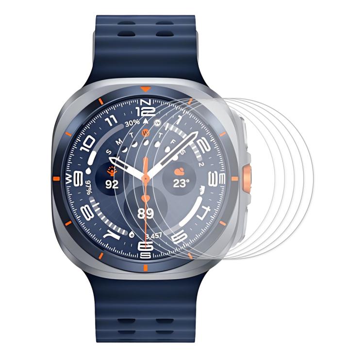 5pcs ENKAY 0.2mm 9H Tempered Glass Screen Protector Watch Film, For Samsung Galaxy Watch Ultra 47mm / Ultra 2025, For Samsung Galaxy Watch8 44mm, For Samsung Galaxy Watch8 40mm, For Samsung Galaxy Watch6 Classic / Ultra 47mm
