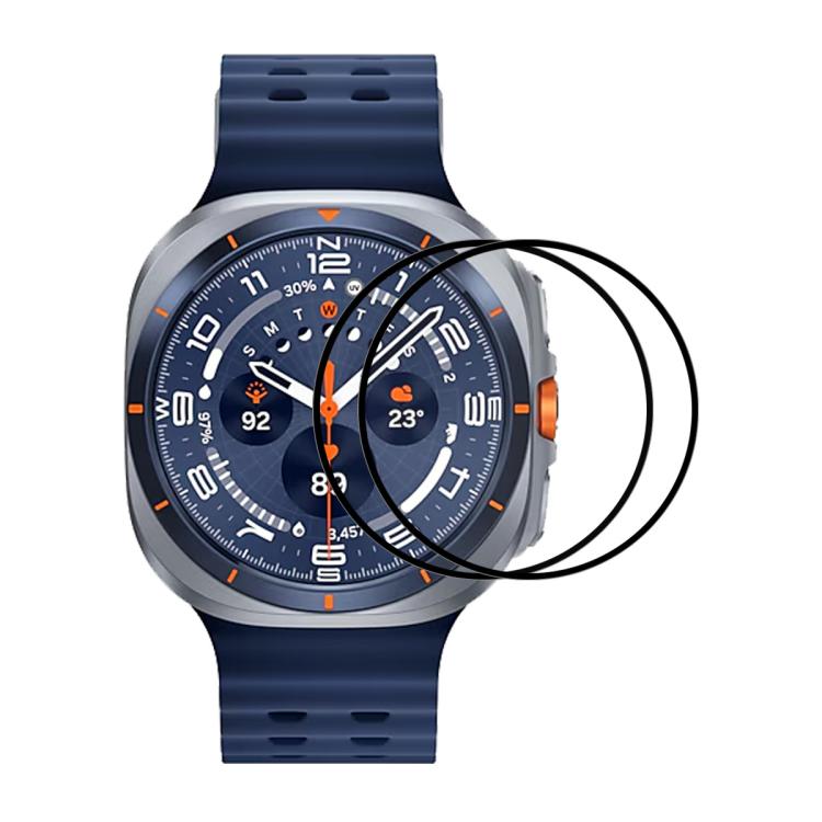2pcs ENKAY 3D Full Coverage Soft PC Edge PMMA HD Screen Film, For Samsung Galaxy Watch Ultra 47mm / Ultra 2025, For Samsung Galaxy Watch8 Classic 46mm, For Samsung Galaxy Watch8 44mm, For Samsung Galaxy Watch8 40mm