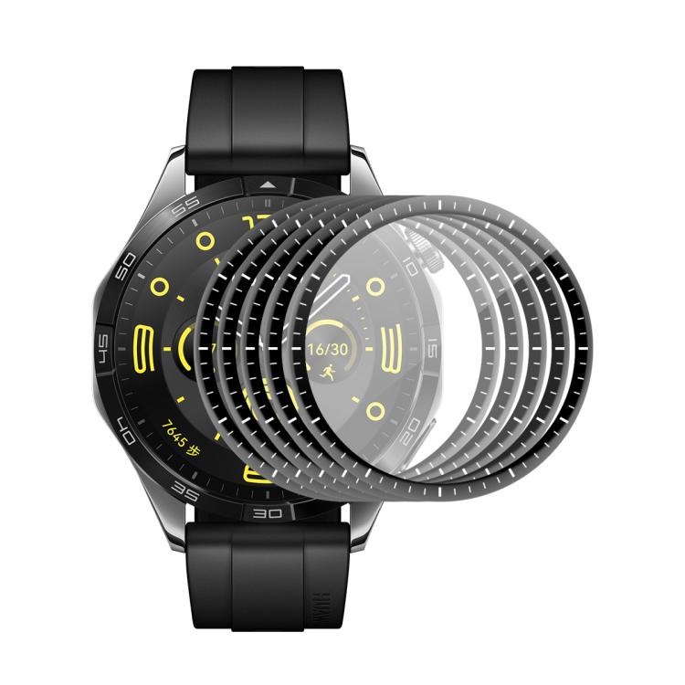 5pcs ENKAY 3D Full Coverage Soft PC Edge PMMA HD Screen Film, For Huawei Watch GT 6 46mm, For Huawei Watch GT 6 41mm, For Huawei Watch 5 42mm, For Huawei Watch 5 46mm, For Huawei Watch Fit 4 Pro, For Huawei Watch Fit 4, For Huawei Watch GT 5 Pro 46mm