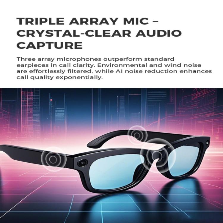 M01 Smart Glasses, with HD Camera, Support Bluetooth Call, AI Intelligent Translation