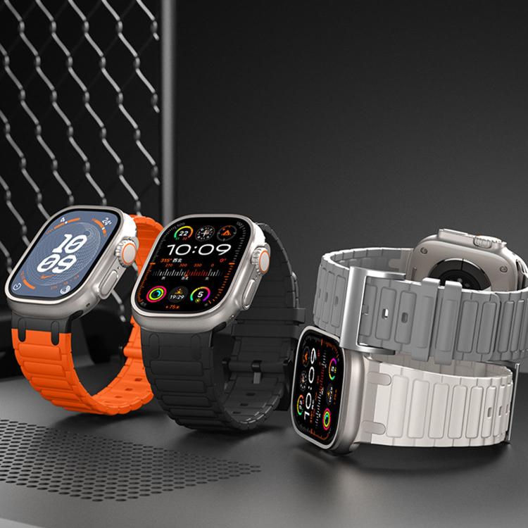 Reinforced I-Shape Texture Silicone Watch Band, For Apple Watch 49mm / 46mm / 45mm / 44mm, For Apple Watch 42mm / 41mm / 40mm / 38mm