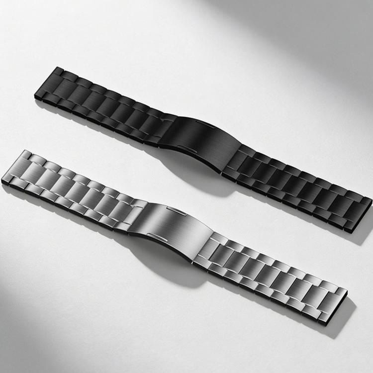 Folding Buckle Three Beads Quick Release Titanium Metal Watch Band, For OPPO Watch X3