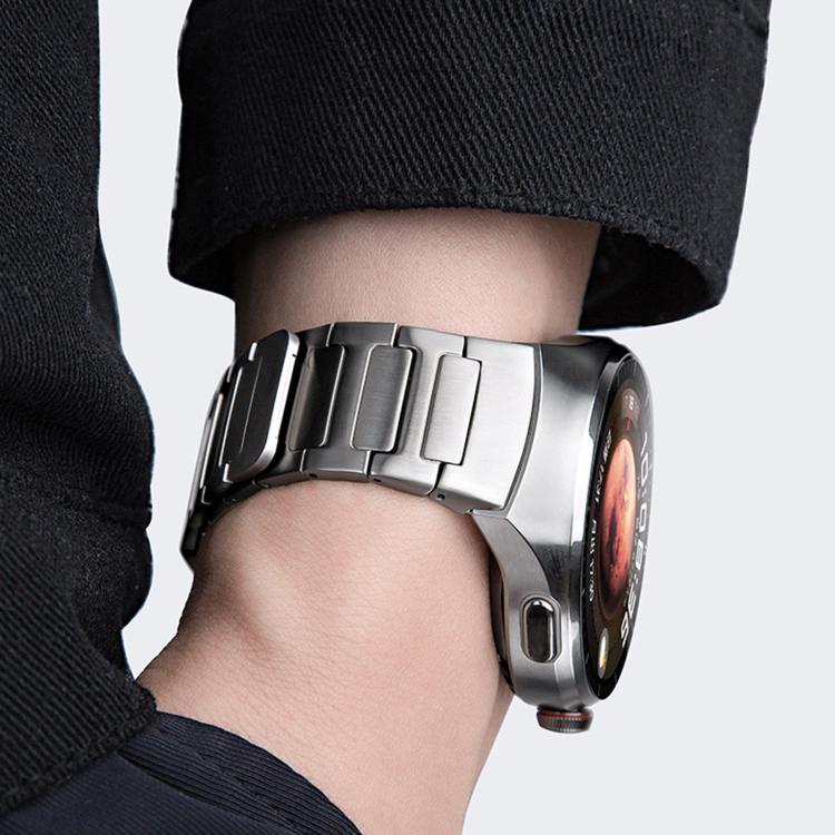 Press Button Interface Magnetic I-Shaped Stainless Steel Watch Band, For Huawei Watch 4 Pro