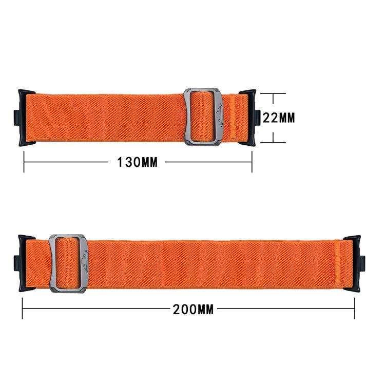 Bull Bead Buckle Elastic Nylon Watch Band, For Xiaomi Band 10 Pro / Redmi Watch 6 / 5