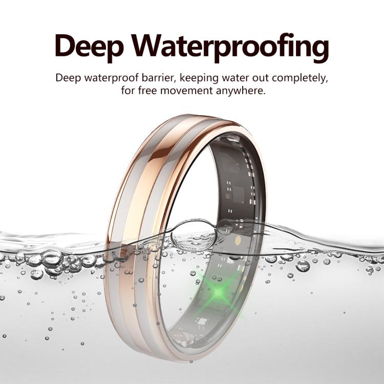 HR02 SIZE 7 Smart Ring, Supports Health Monitoring / Female Menstrual Cycle / Gesture Control, SIZE 7