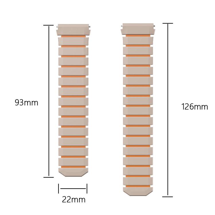 Two Color Magnetic Silicone Watch Band, For Huawei Watch GT Runner 2