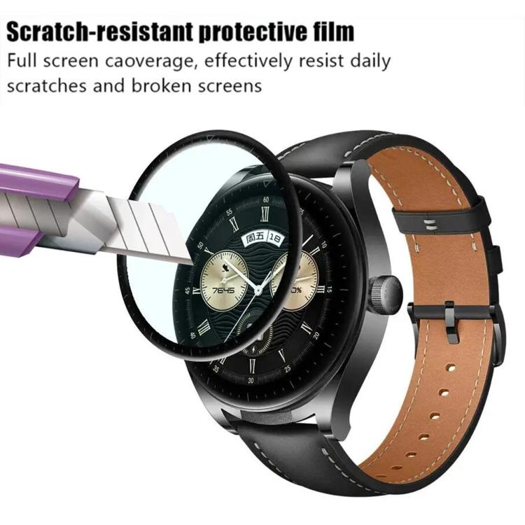 50pcs PMMA Composite Material Heat-Bendable HD Screen Protector, For Huawei Watch Buds 2