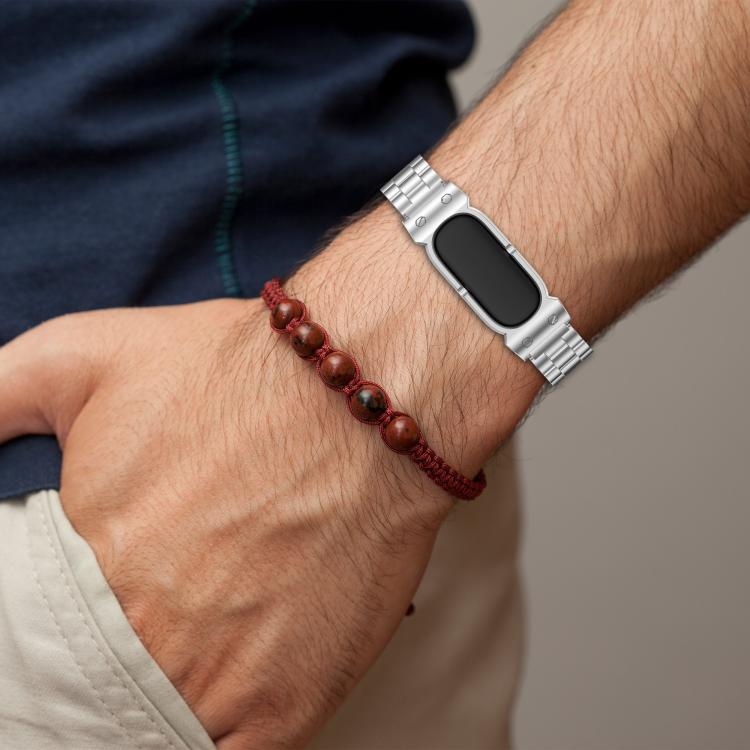 12mm Spring Ear Style Bracelet Watch Frame Metal Watch Protective Case, For Google Fitbit Air