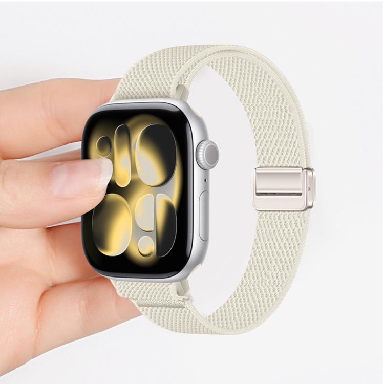 Slim Magnetic Buckle Elastic Nylon Watch Band, For Apple Watch 49mm / 46mm / 45mm / 44mm, For Apple Watch 42mm / 41mm / 40mm / 38mm