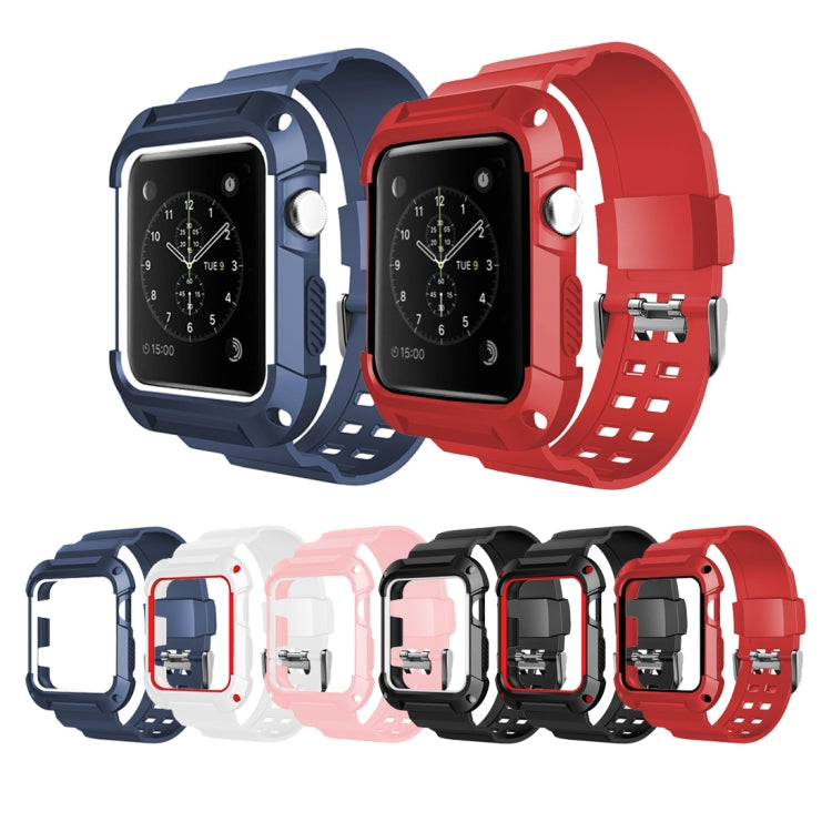 For Apple Watch 3 / 2 / 1 Generation 42mm All-In-One Silicone Strap