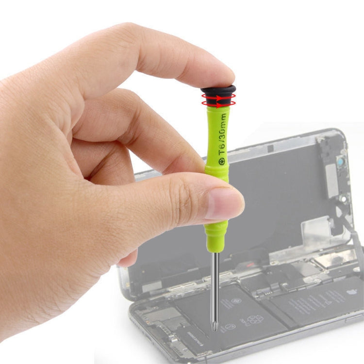 20pcs Mini Screwdriver Anti-Slip Mobile Phone Disassembly Maintenance Tools, 1.5 Straight, 1.2 Phillips, 1.2 Five Star, 0.6Y, T2, T3, T4, T5, T6