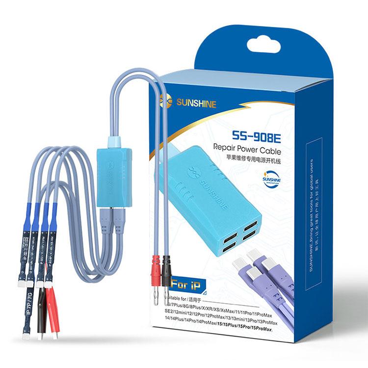 For iPhone 11-16 Series Simple Power Supply Start-up Cable Expandable Mobile Phone Repair Test Cable, SS-908E