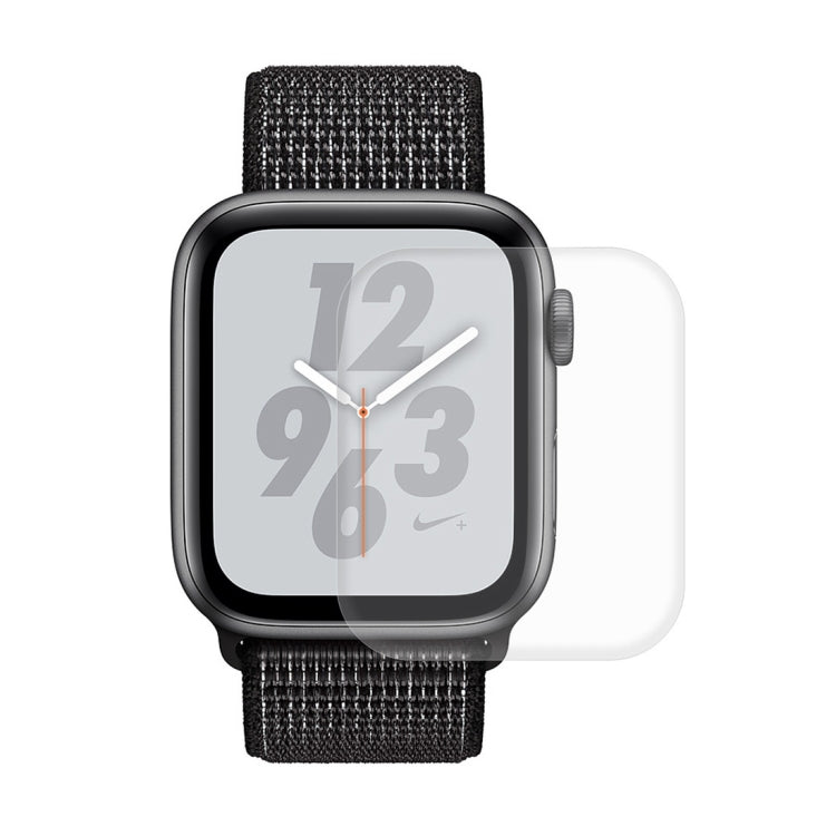 ENKAY Hat-Prince 2 in 1 Carbon Fiber Texture TPU Semi-clad Protective Shell + 3D Full Screen PET Curved Heat Bending HD Screen Protector For Apple Watch Series 6 / 5 / 4 / Watch SE 40mm, For Apple Watch Series 6 / 5 / 4 / Watch SE 40mm