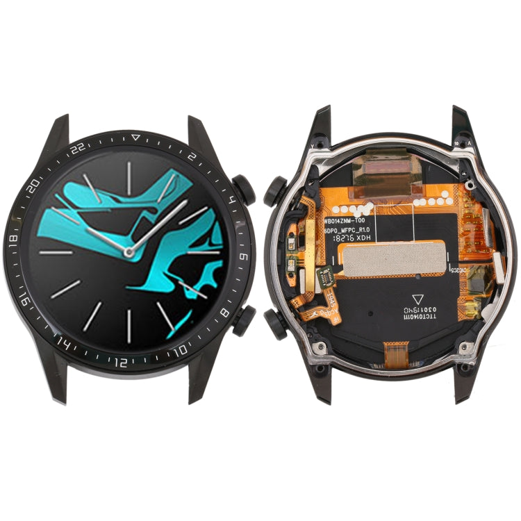 LCD Screen and Digitizer Full Assembly With Frame for Huawei Watch GT 2 46mm, For Huawei Watch GT 2 46mm(Black), For Huawei Watch GT 2 46mm(Silver)