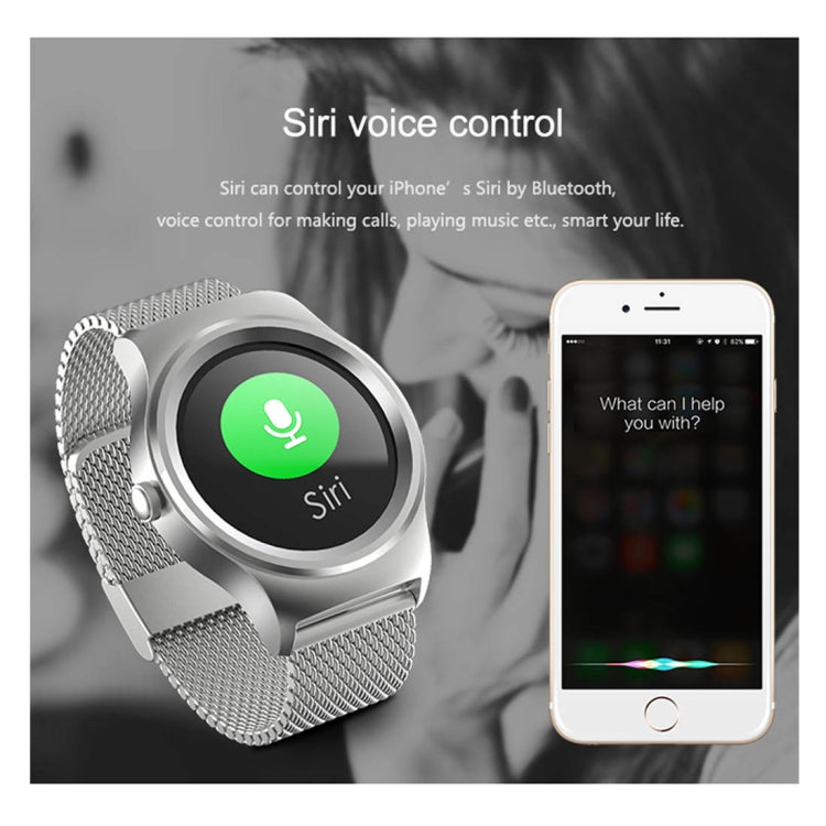 SMA-Round 1.28 inch Color Touch Screen Bluetooth Smart Watch, Waterproof