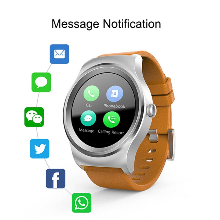 SMA-Round 1.28 inch Color Touch Screen Bluetooth Smart Watch, Waterproof